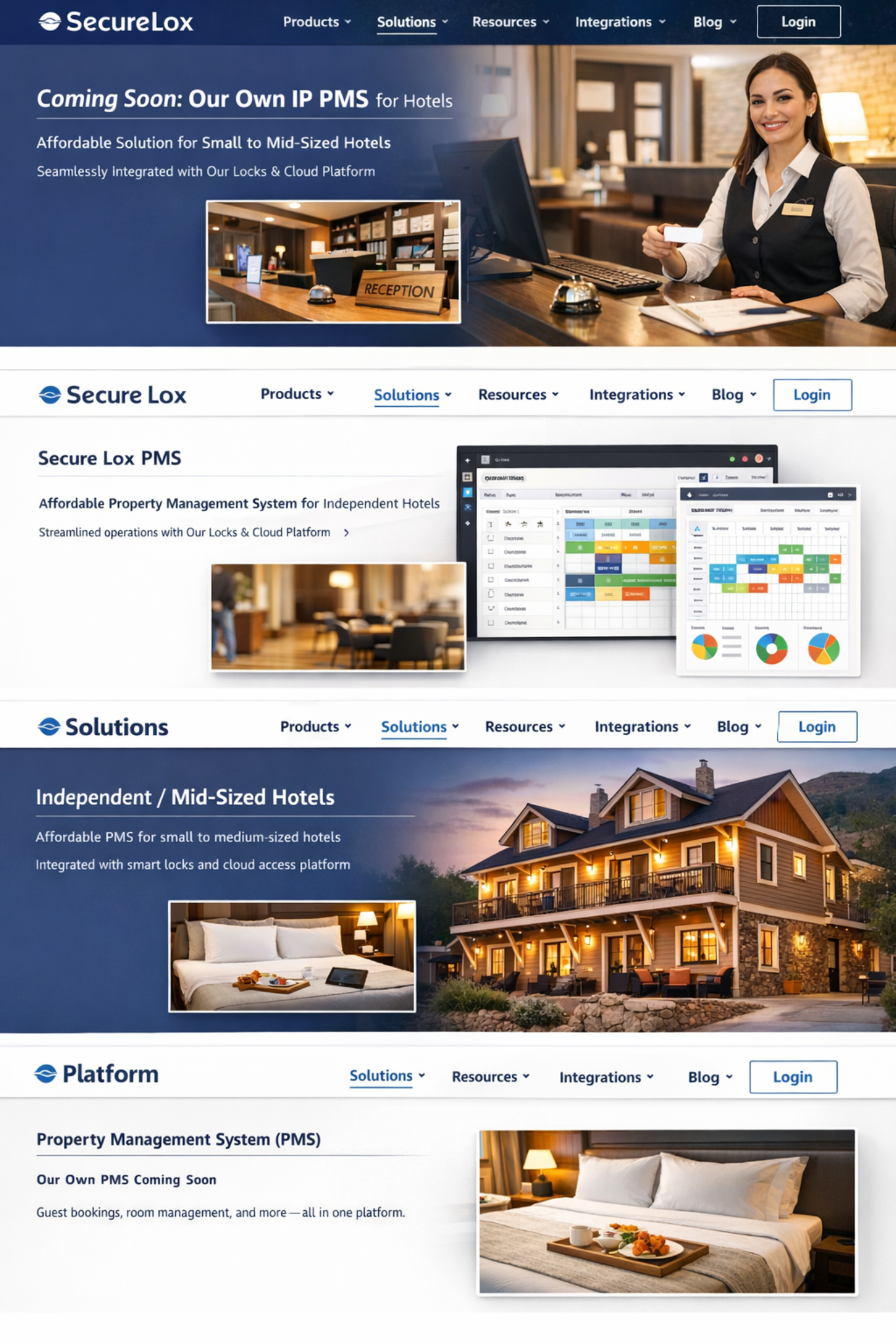 Hotel PMS concept for independent and mid-sized hotels